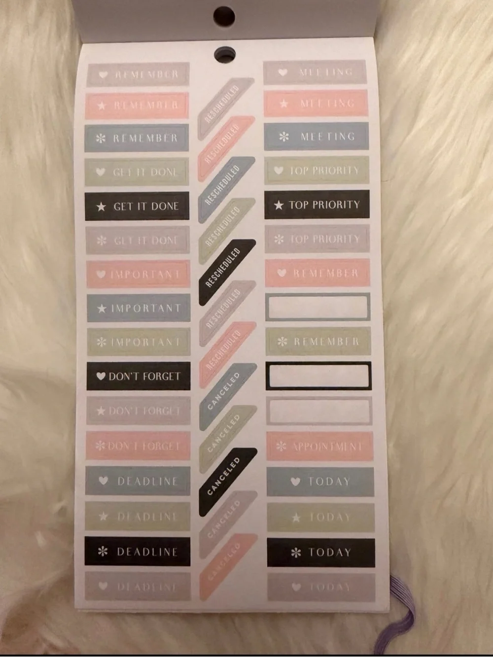 The Happy Planner Sticker Book “Free Spirit” - Pastel Purple, Pink & Sage Labels